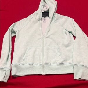 90 Degree By Reflex Light Green Zip-Up Hoodie